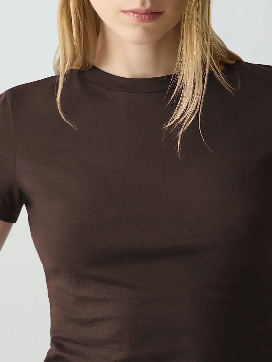 Theory Women's Tiny Tee Cotton T-Shirt | Thumbnail 5 Theory Women's Tiny Tee Cotton T-Shirt | Thumbnail 5