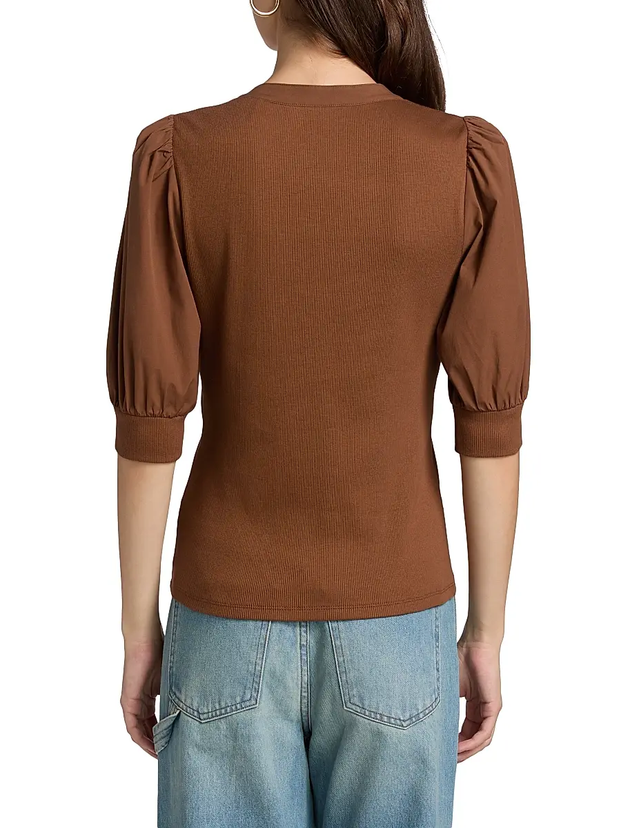 Veronica Beard Women's Coralee Stretch-Cotton Top | Thumbnail 5 Veronica Beard Women's Coralee Stretch-Cotton Top | Thumbnail 5