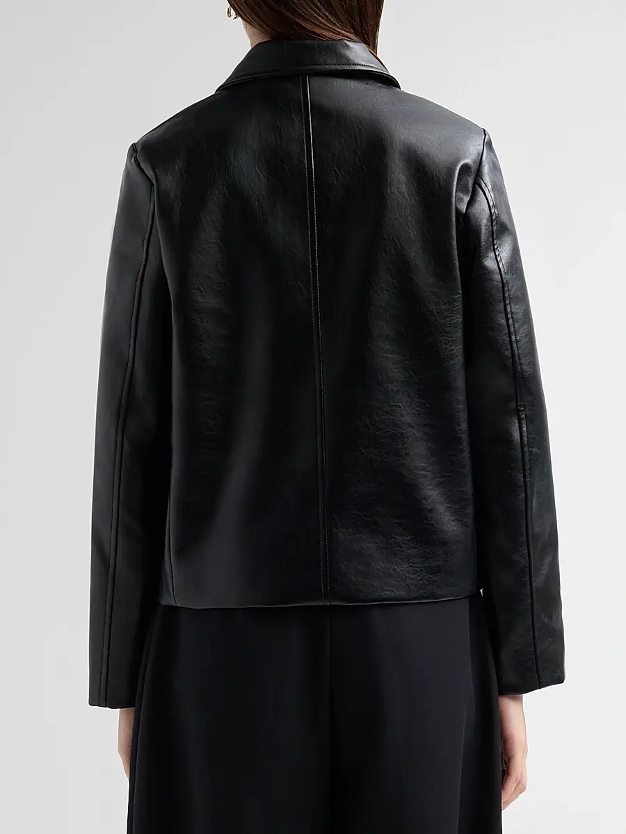 rag & bone Women's Finley Faux Leather Coat | Thumbnail 3
