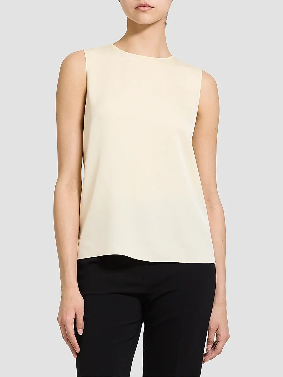 Theory Women's Sleeveless Silk Top | Thumbnail 4 Theory Women's Sleeveless Silk Top | Thumbnail 4