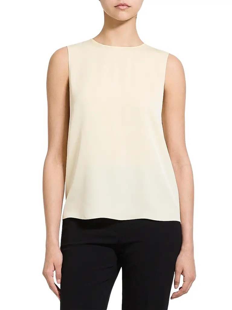 Theory Women's Sleeveless Silk Top