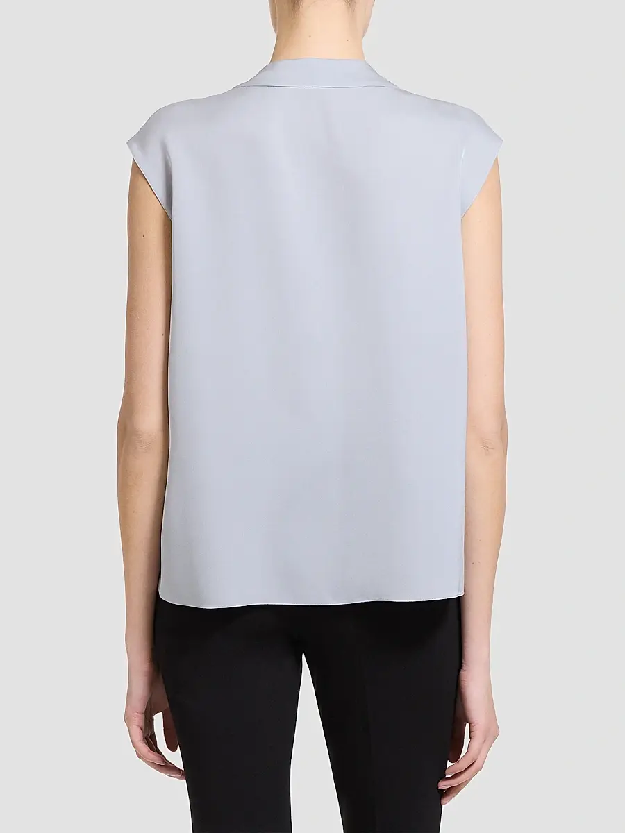 Theory Women's Pleated Silk Top | Thumbnail 3