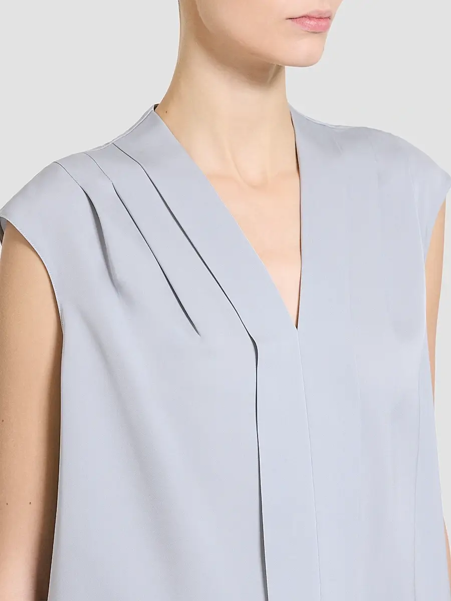 Theory Women's Pleated Silk Top | Thumbnail 5