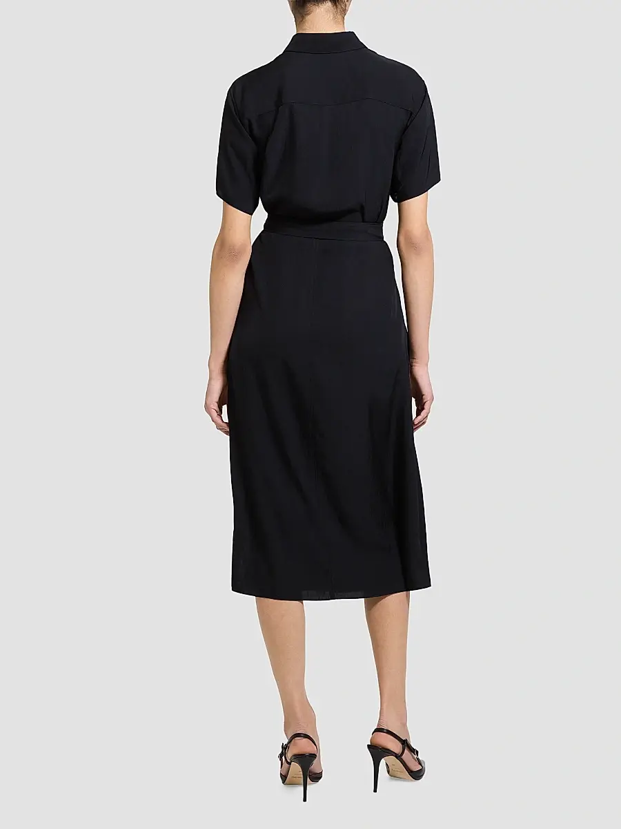 Theory Women's Belted Twill Midi Shirtdress | Thumbnail 3 Theory Women's Belted Twill Midi Shirtdress | Thumbnail 3