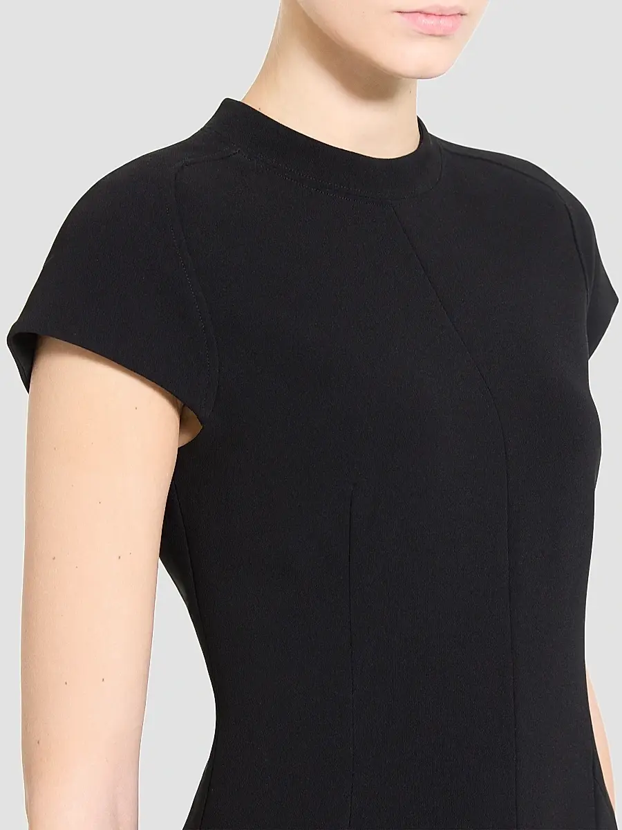 Theory Women's Cap-Sleeve Mockneck Mini Dress | Thumbnail 6 Theory Women's Cap-Sleeve Mockneck Mini Dress | Thumbnail 6