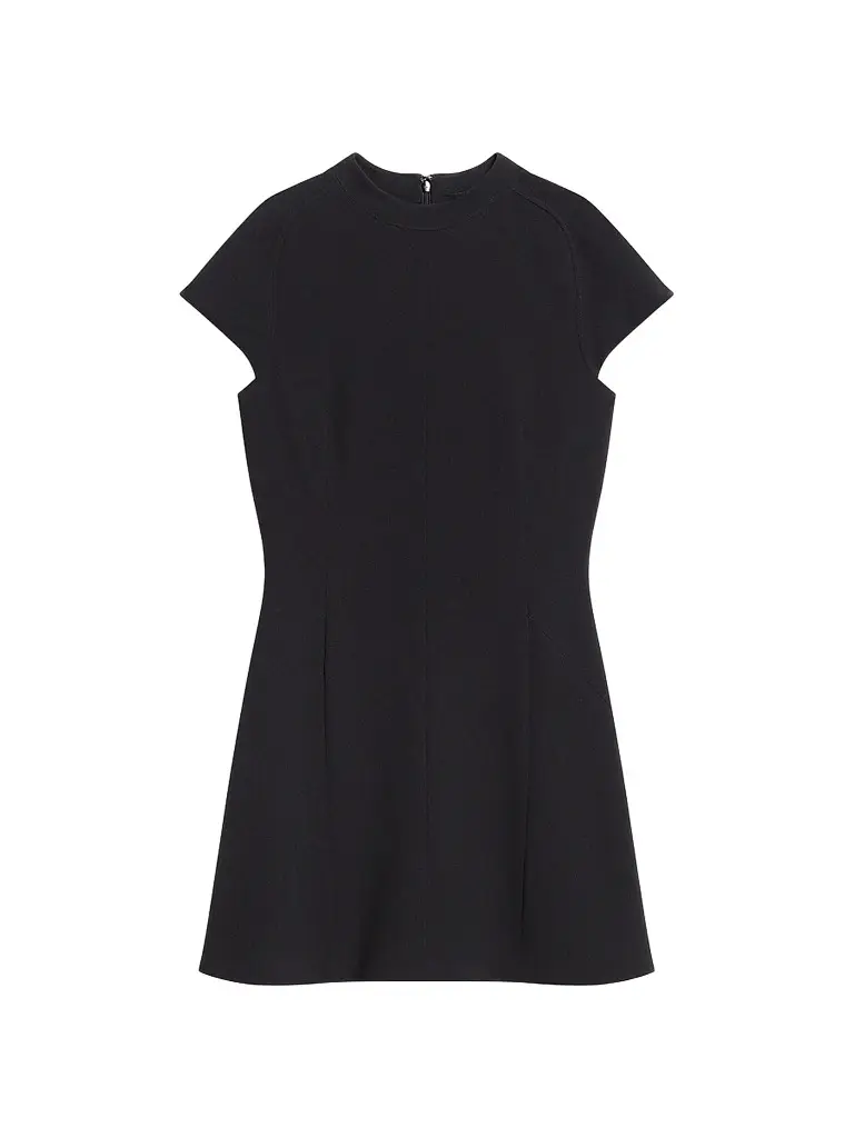 Theory Women's Cap-Sleeve Mockneck Mini Dress