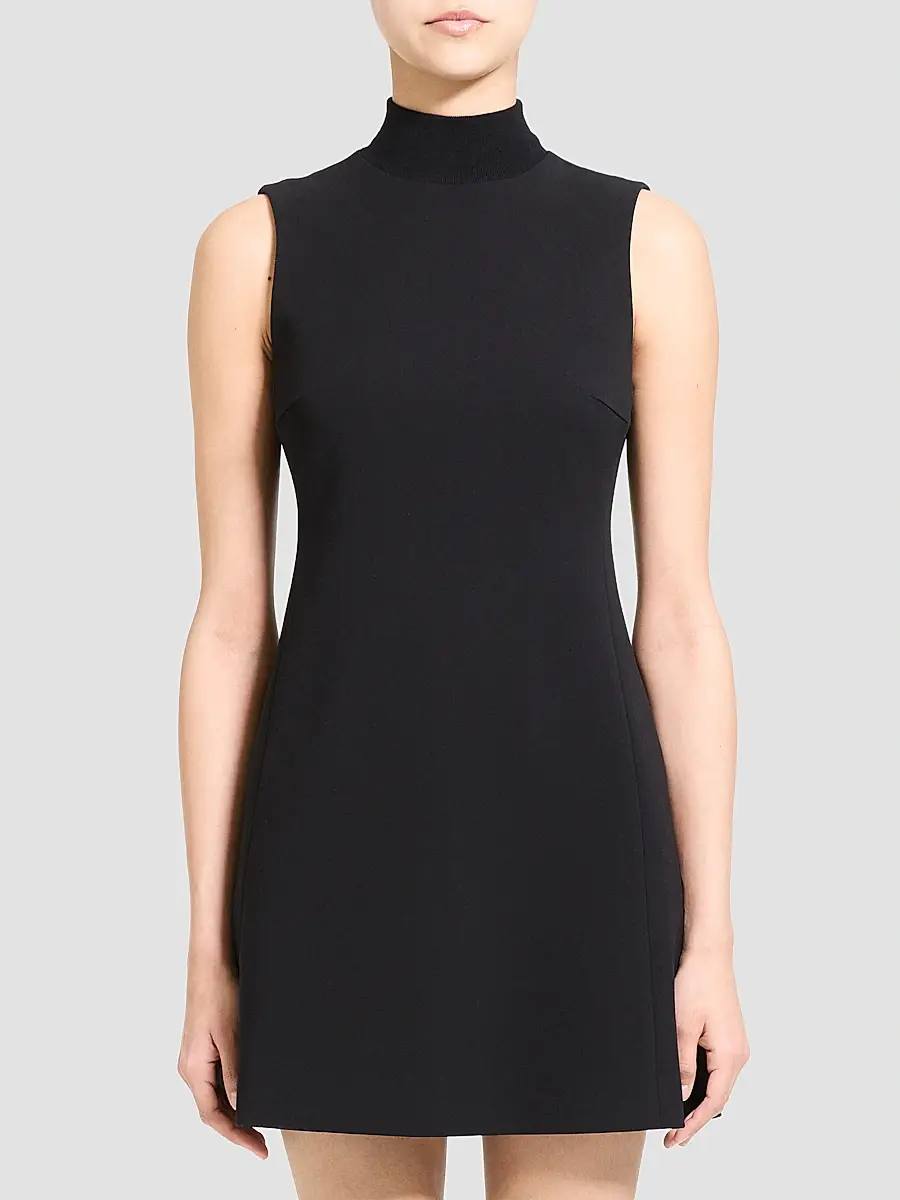 Theory Women's Turtleneck Sleeveless Mini Dress | Thumbnail 4