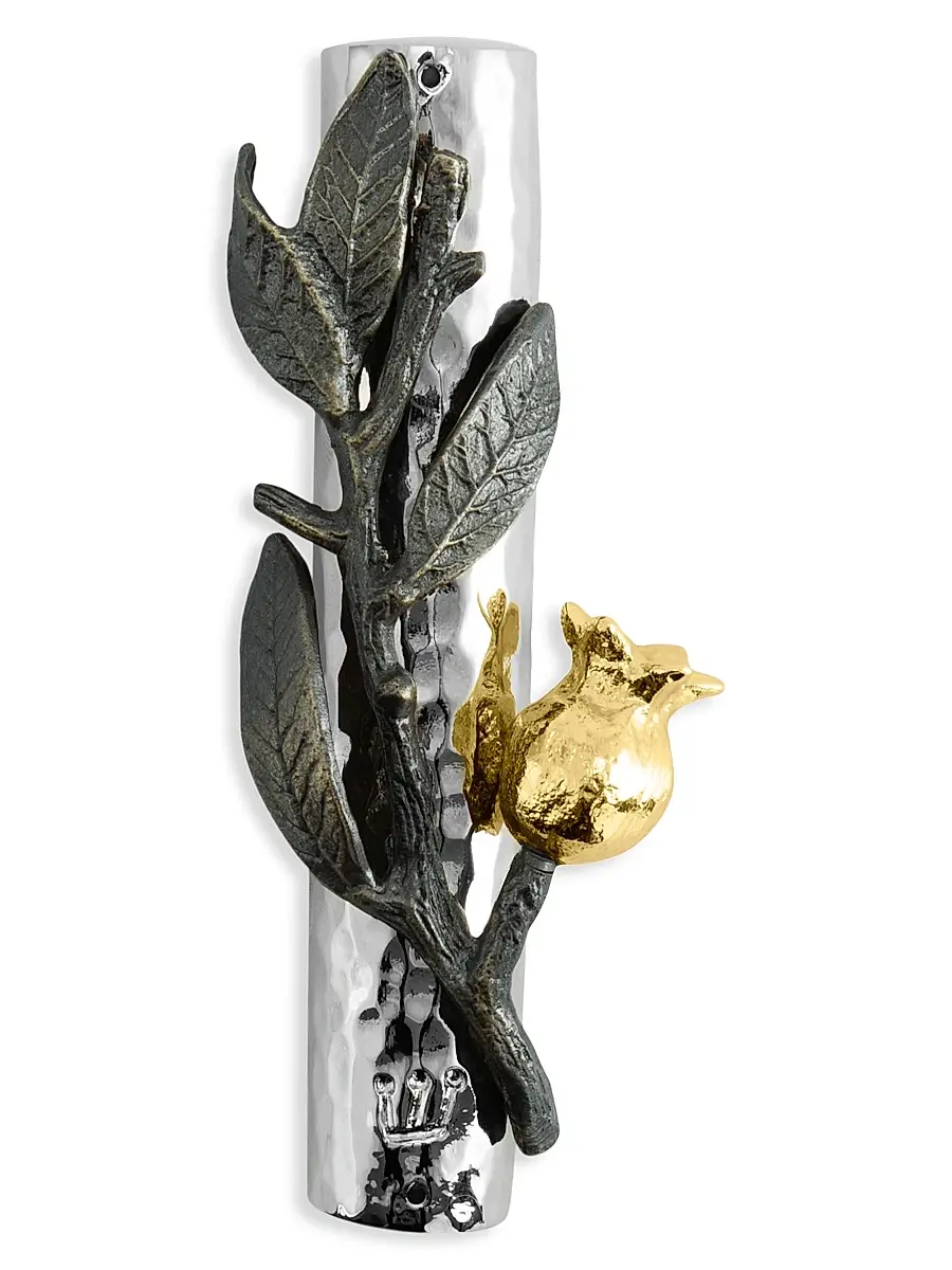 Michael Aram Gold-Plated Pomegranate Mezuzah | Image 1 Michael Aram Gold-Plated Pomegranate Mezuzah | Image 1
