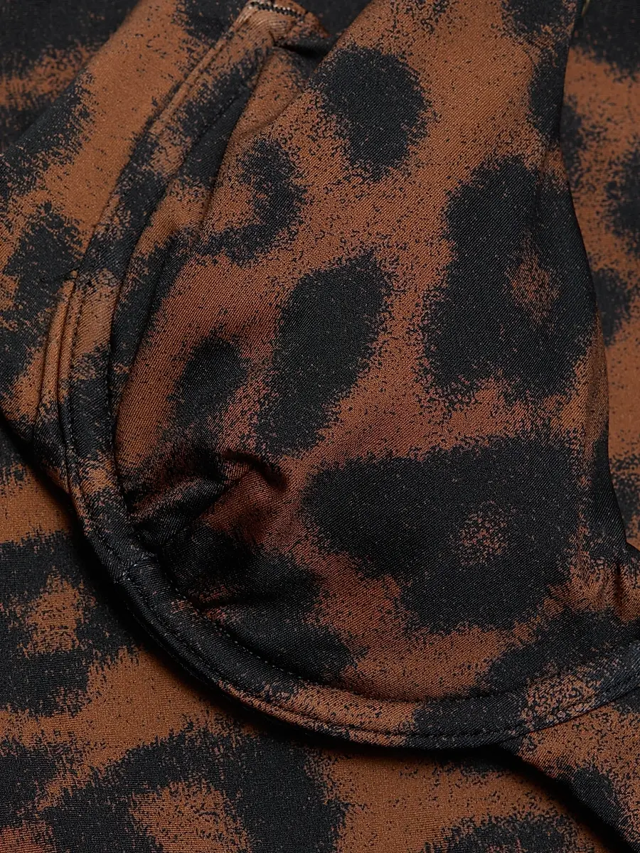 BEACH RIOT Women's Lulu Animal-Print Bikini Top | Thumbnail 7