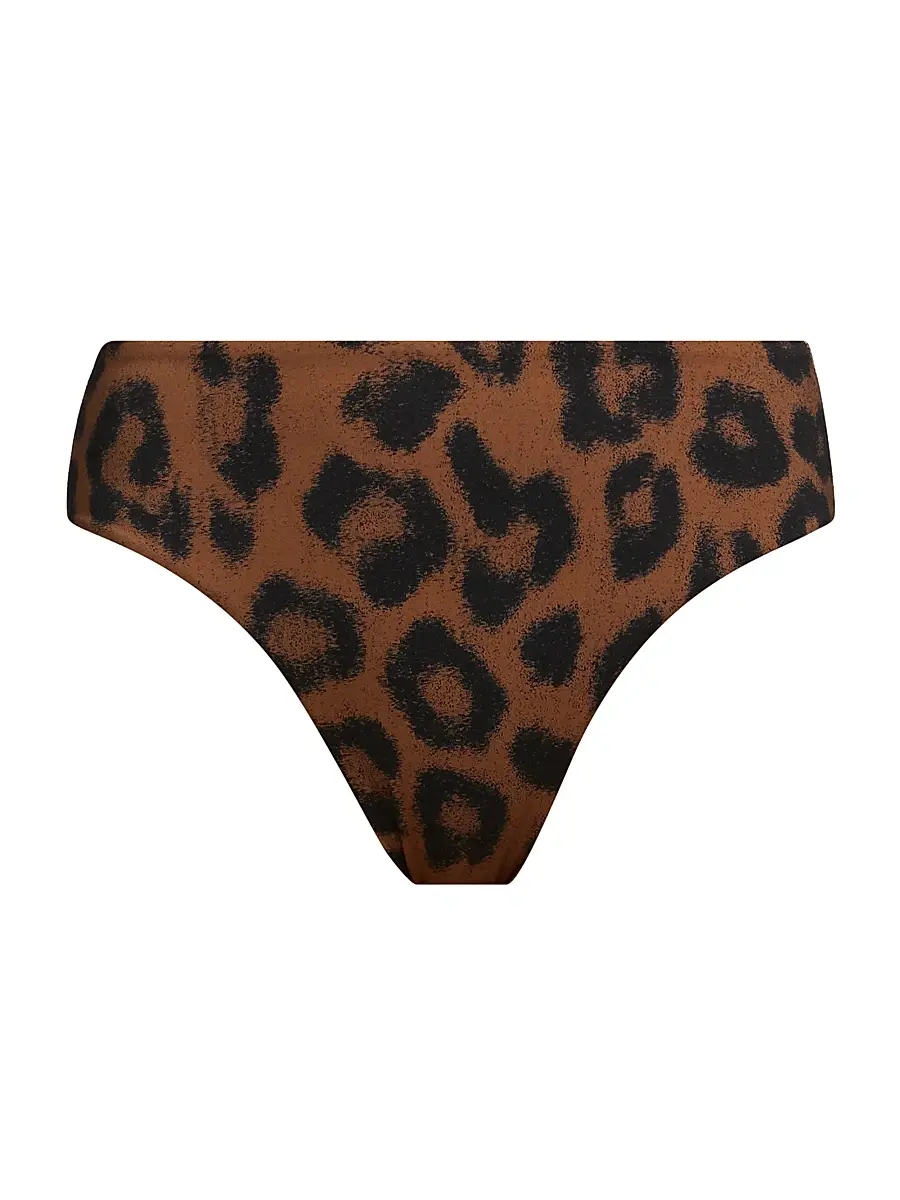 Beach Riot Women's Rozli Animal-Print Bikini Bottom - Caramel Leopard | Image 1 Beach Riot Women's Rozli Animal-Print Bikini Bottom - Caramel Leopard | Image 1