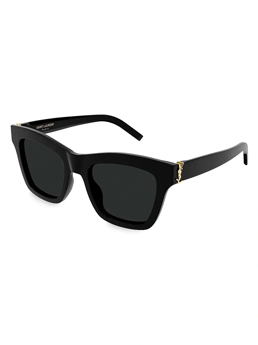 Saint Laurent Women's 52MM Square Sunglasses - Black | Image 1 Saint Laurent Women's 52MM Square Sunglasses - Black | Image 1