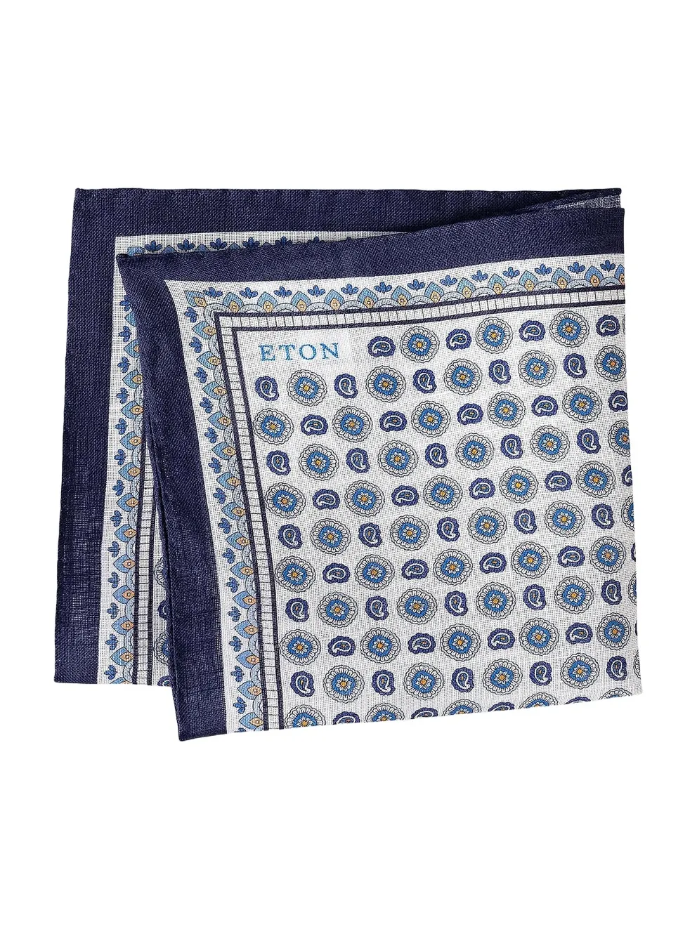 Men's Geometric Linen Pocket Square