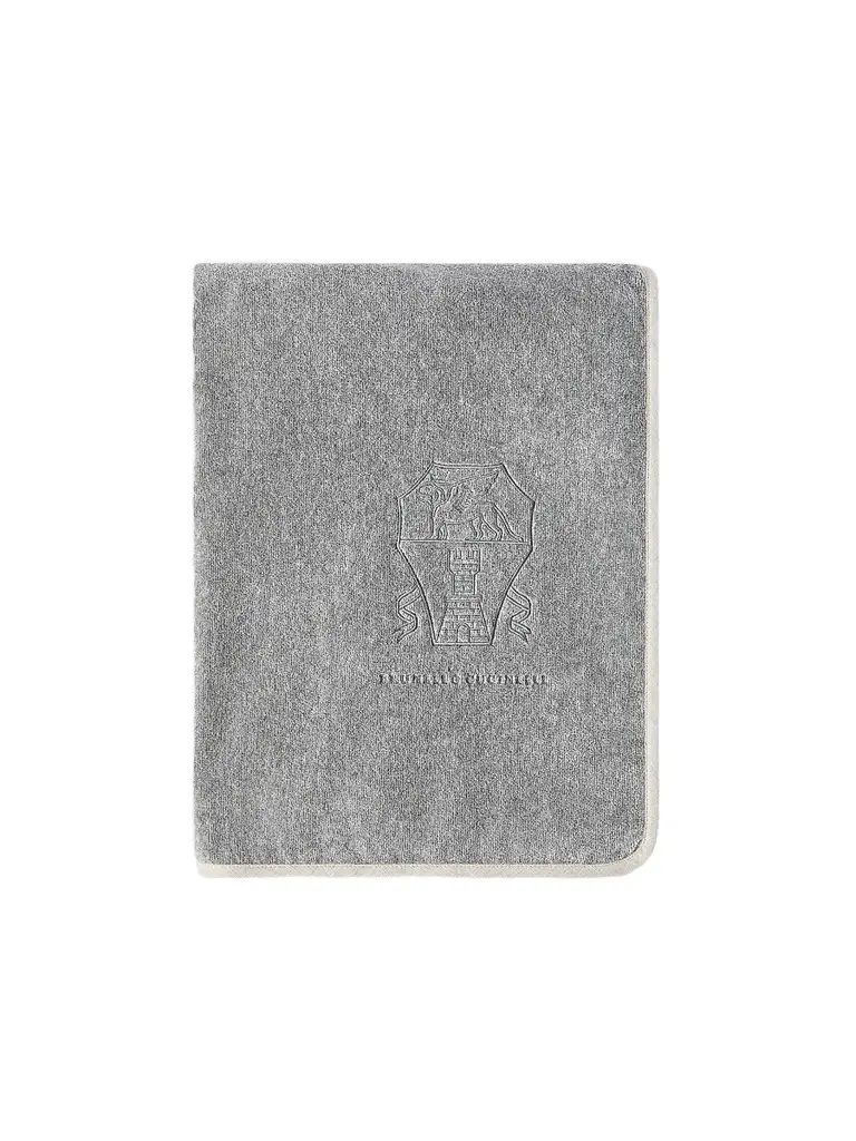 Brunello Cucinelli Cotton Terrycloth Towel with Embroidery