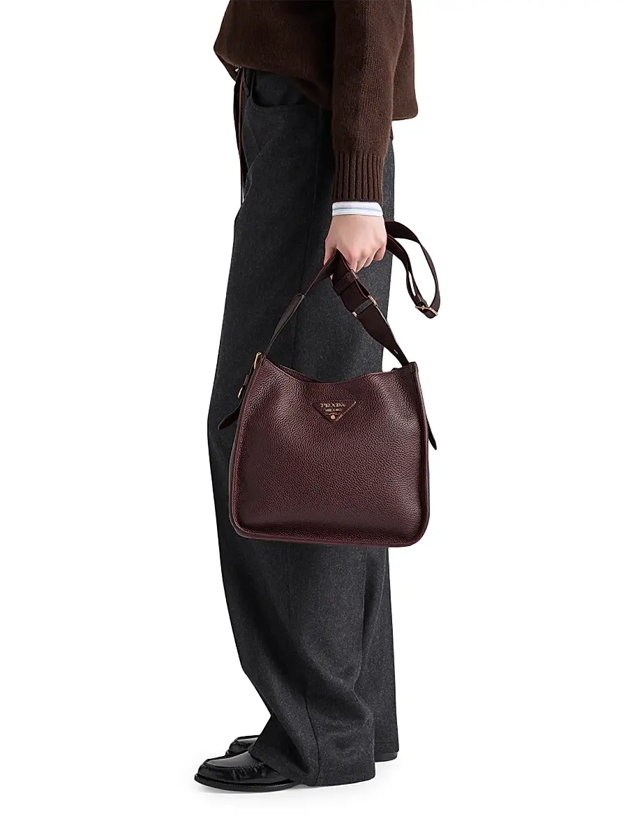 Prada Women's Medium Leather Shoulder Bag | Thumbnail 2