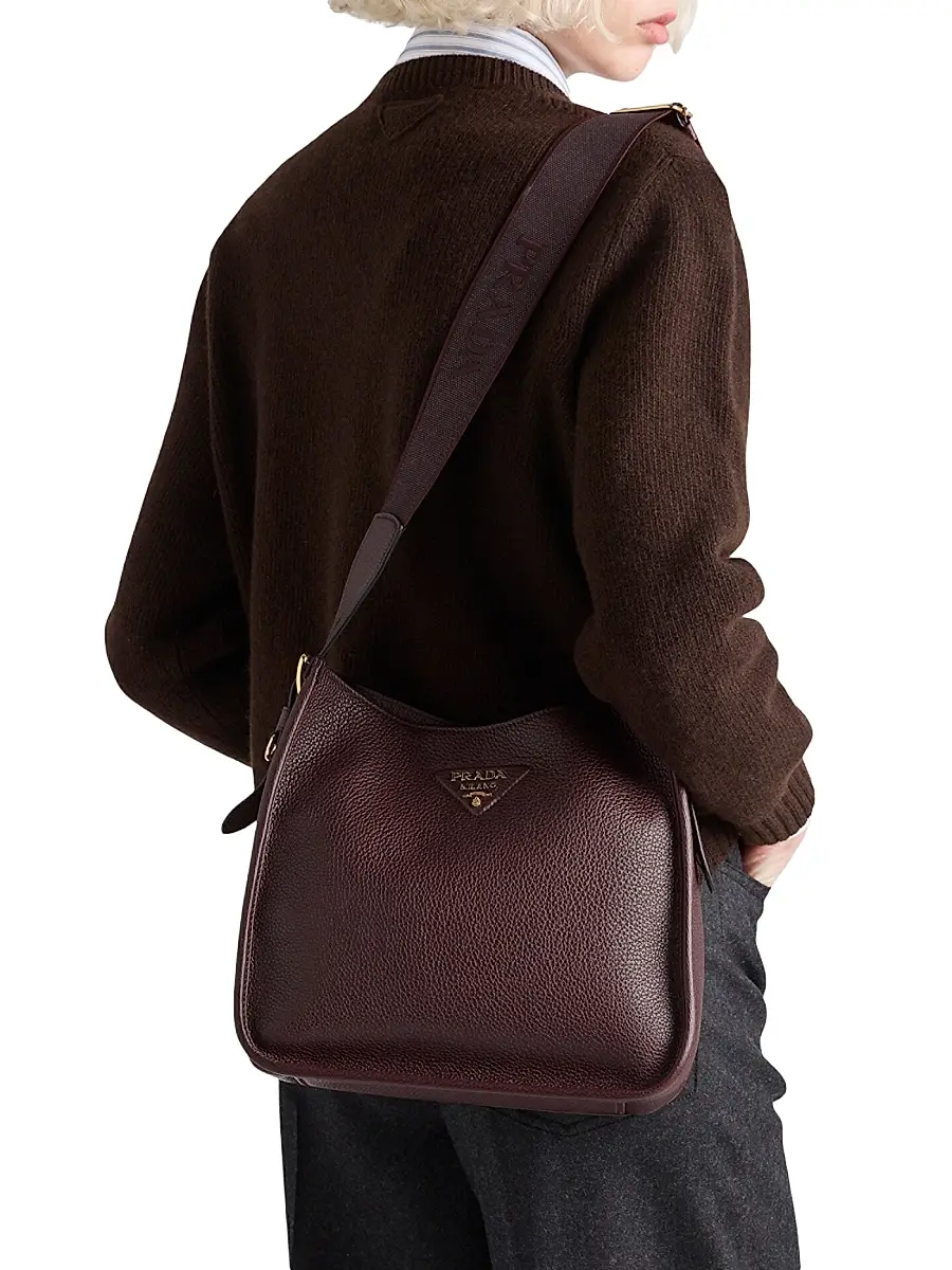 Prada Women's Medium Leather Shoulder Bag | Thumbnail 8
