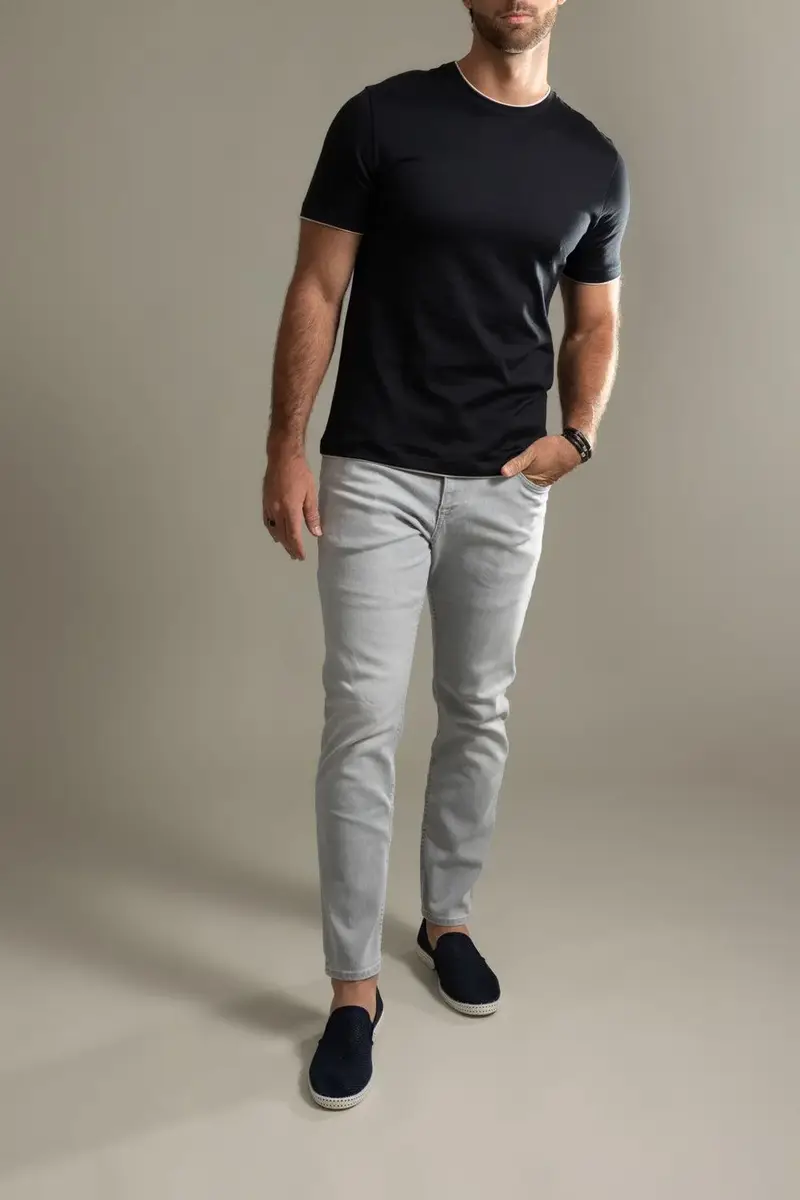 ELEVENTY 5 Pocket Pant - Gray Denim | Thumbnail 2 ELEVENTY 5 Pocket Pant - Gray Denim | Thumbnail 2