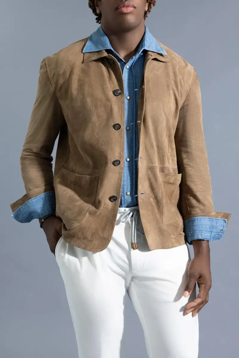 ELEVENTY Classic Button Front Shirt - Brown | Thumbnail 2 ELEVENTY Classic Button Front Shirt - Brown | Thumbnail 2
