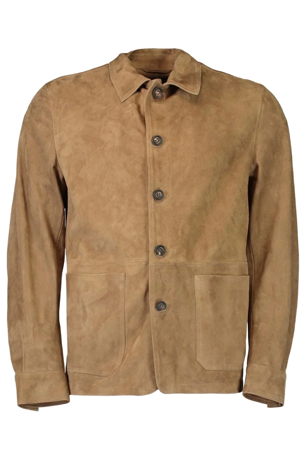 ELEVENTY Classic Button Front Shirt - Brown