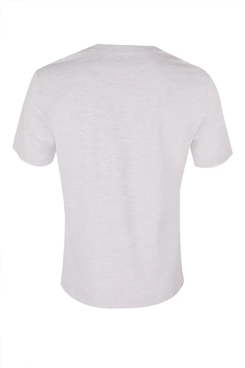 ELEVENTY Crewneck Tee - Grey White | Thumbnail 5 ELEVENTY Crewneck Tee - Grey White | Thumbnail 5