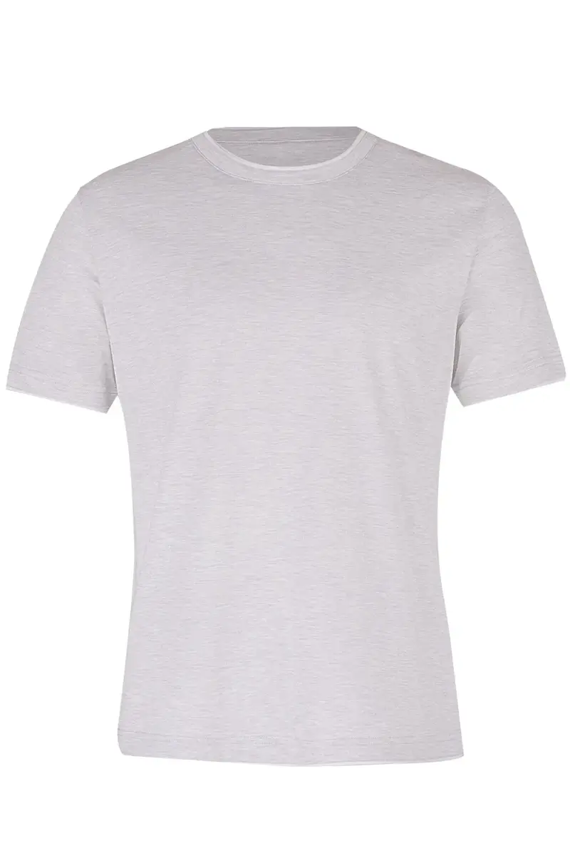 ELEVENTY Crewneck Tee - Grey White | Image 1 ELEVENTY Crewneck Tee - Grey White | Image 1
