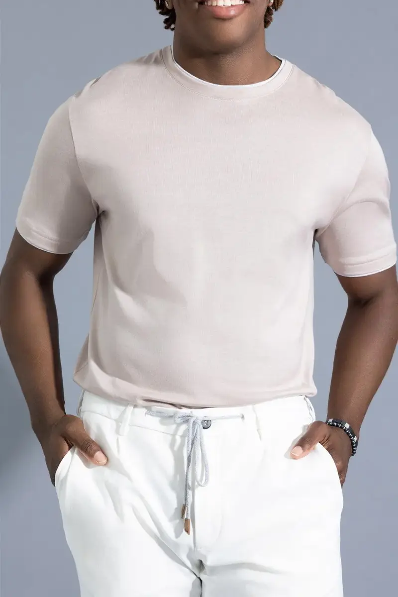ELEVENTY Crewneck Tee - Powder Light Grey | Thumbnail 2 ELEVENTY Crewneck Tee - Powder Light Grey | Thumbnail 2
