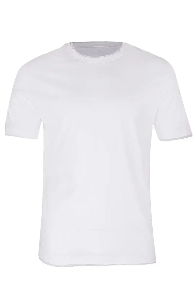 ELEVENTY Crewneck Tee - White Grey