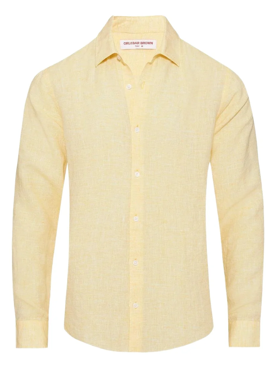 Orlebar Brown Giles Classic Collar Shirt - Toucan White