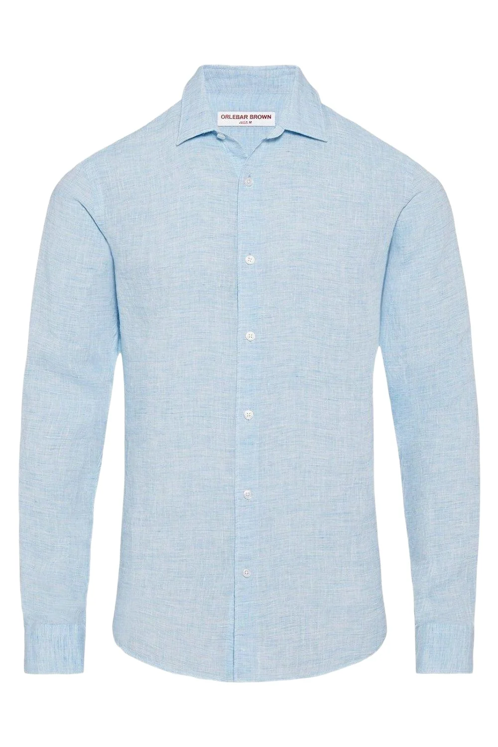 Orlebar Brown Giles Linen Shirt - Pale Blue
