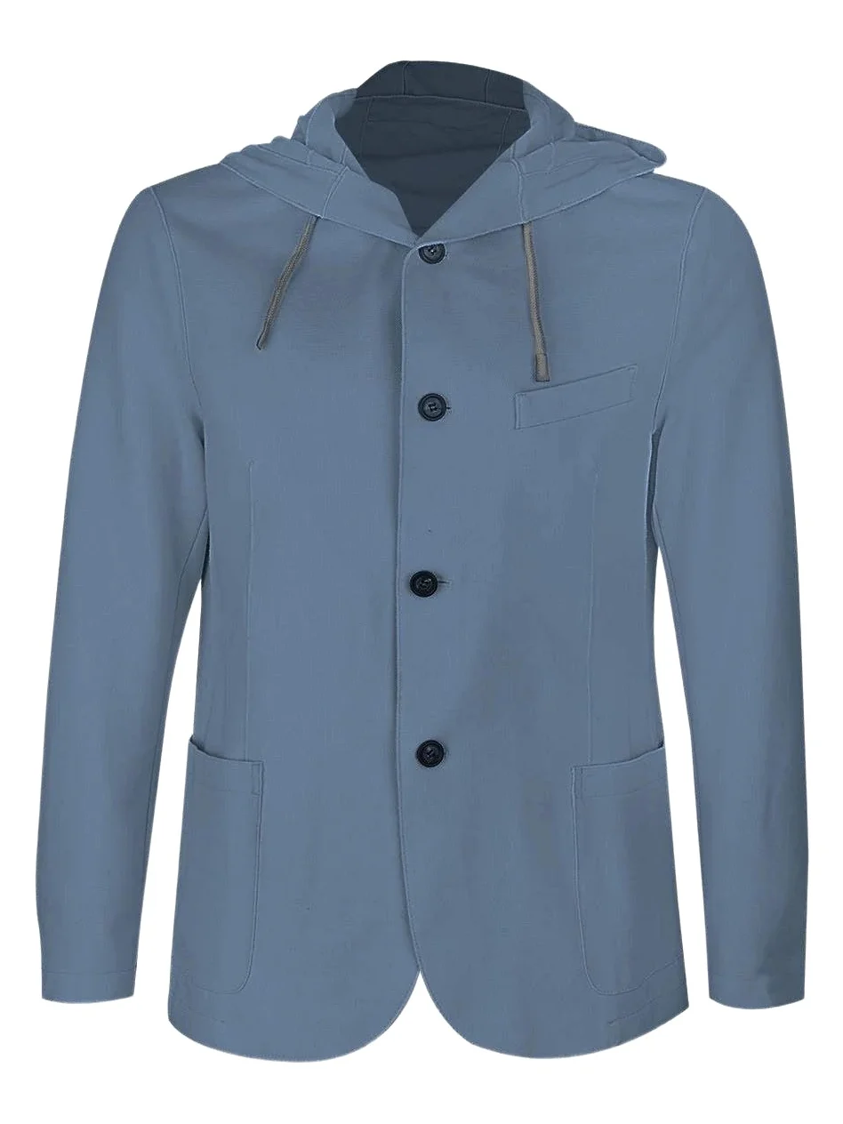 Hooded Blazer - Denim