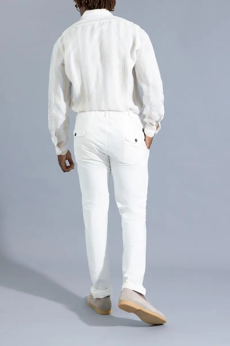 ELEVENTY Long Sleeve Linen Shirt - Coriander | Thumbnail 4 ELEVENTY Long Sleeve Linen Shirt - Coriander | Thumbnail 4