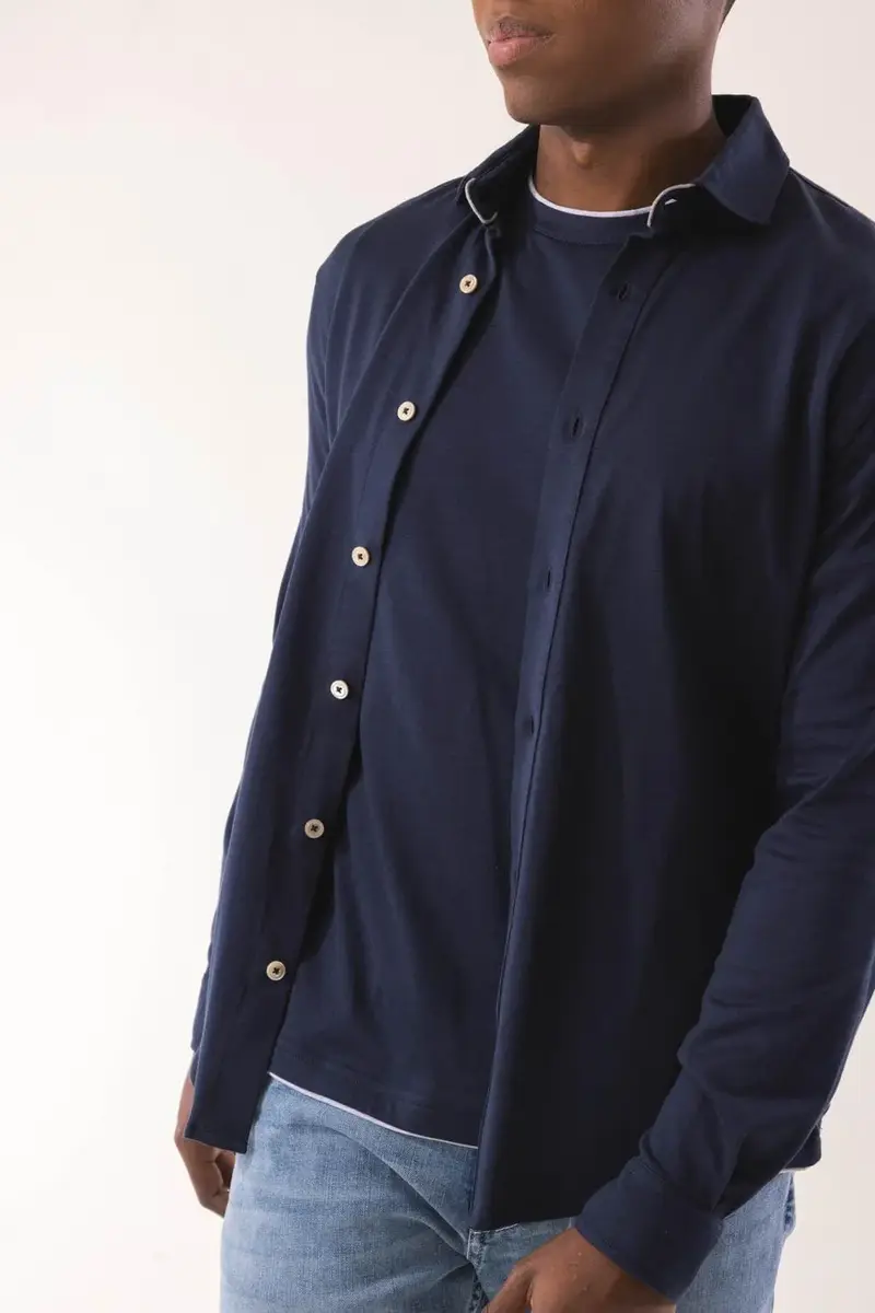 ELEVENTY Long Sleeve Shirt - Blue | Thumbnail 4 ELEVENTY Long Sleeve Shirt - Blue | Thumbnail 4