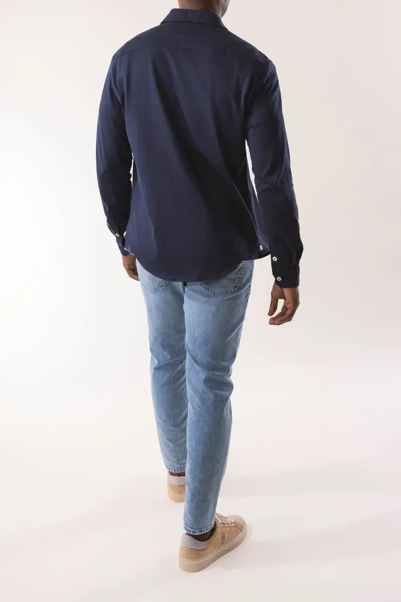 ELEVENTY Long Sleeve Shirt - Blue | Thumbnail 5 ELEVENTY Long Sleeve Shirt - Blue | Thumbnail 5