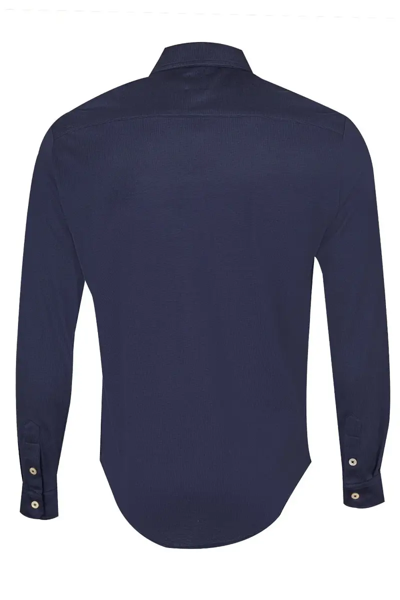 ELEVENTY Long Sleeve Shirt - Blue | Thumbnail 6 ELEVENTY Long Sleeve Shirt - Blue | Thumbnail 6