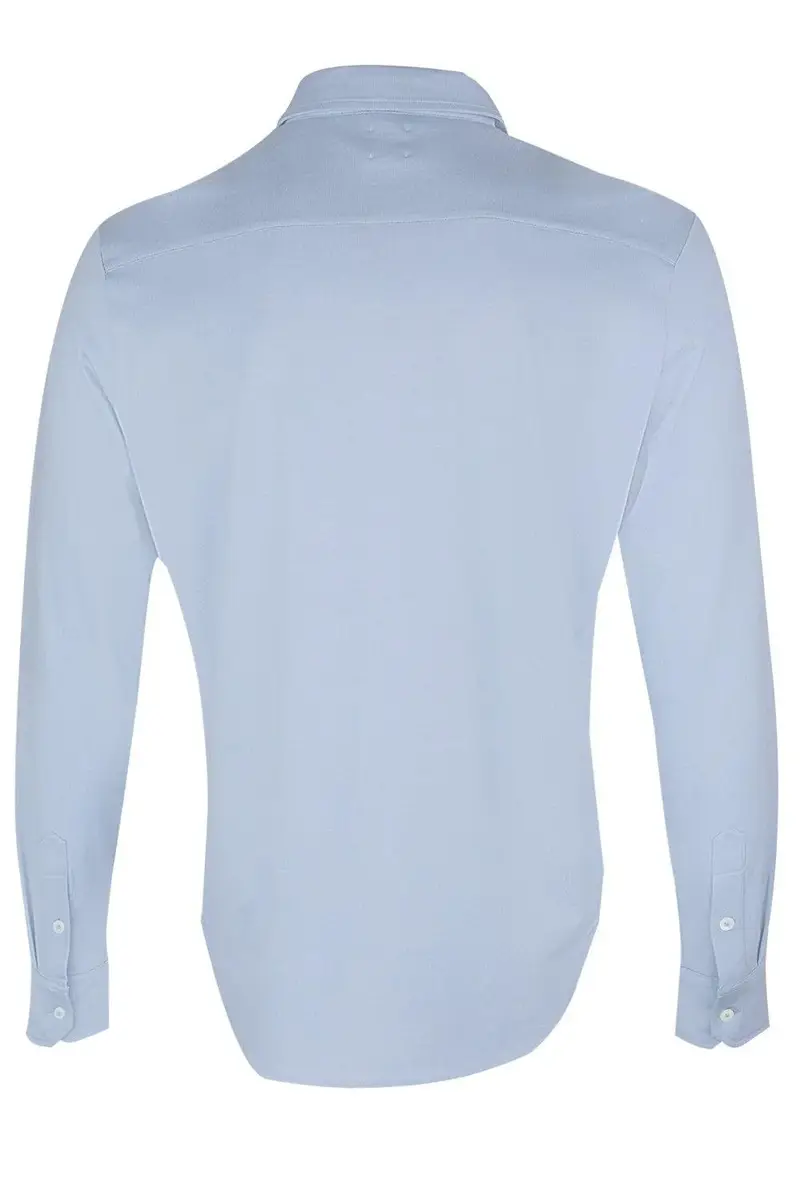 ELEVENTY Long Sleeve Sport Shirt - Denim | Thumbnail 2 ELEVENTY Long Sleeve Sport Shirt - Denim | Thumbnail 2