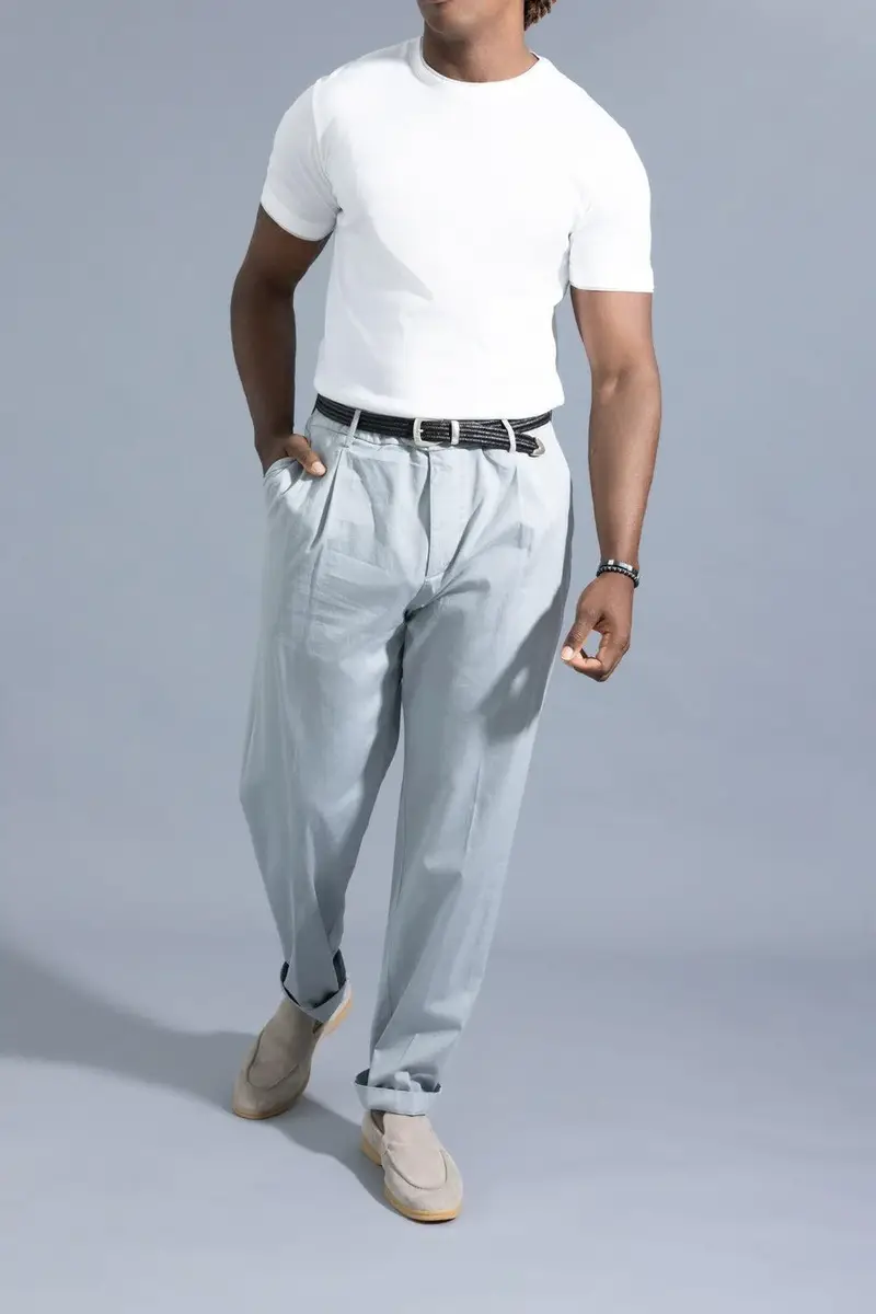 ELEVENTY Pleated Trouser - Zucchero | Thumbnail 2 ELEVENTY Pleated Trouser - Zucchero | Thumbnail 2