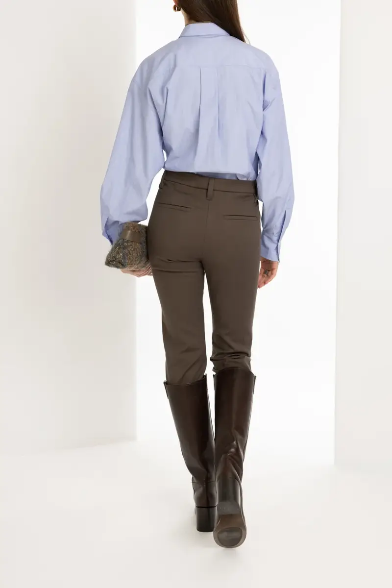 Brunello Cucinelli Shiny Collar End-On-End Shirt | Thumbnail 4 Brunello Cucinelli Shiny Collar End-On-End Shirt | Thumbnail 4