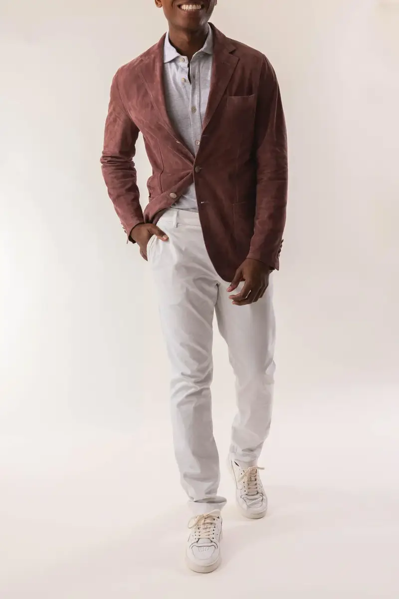 ELEVENTY Single Breasted Blazer - Grape | Thumbnail 4 ELEVENTY Single Breasted Blazer - Grape | Thumbnail 4