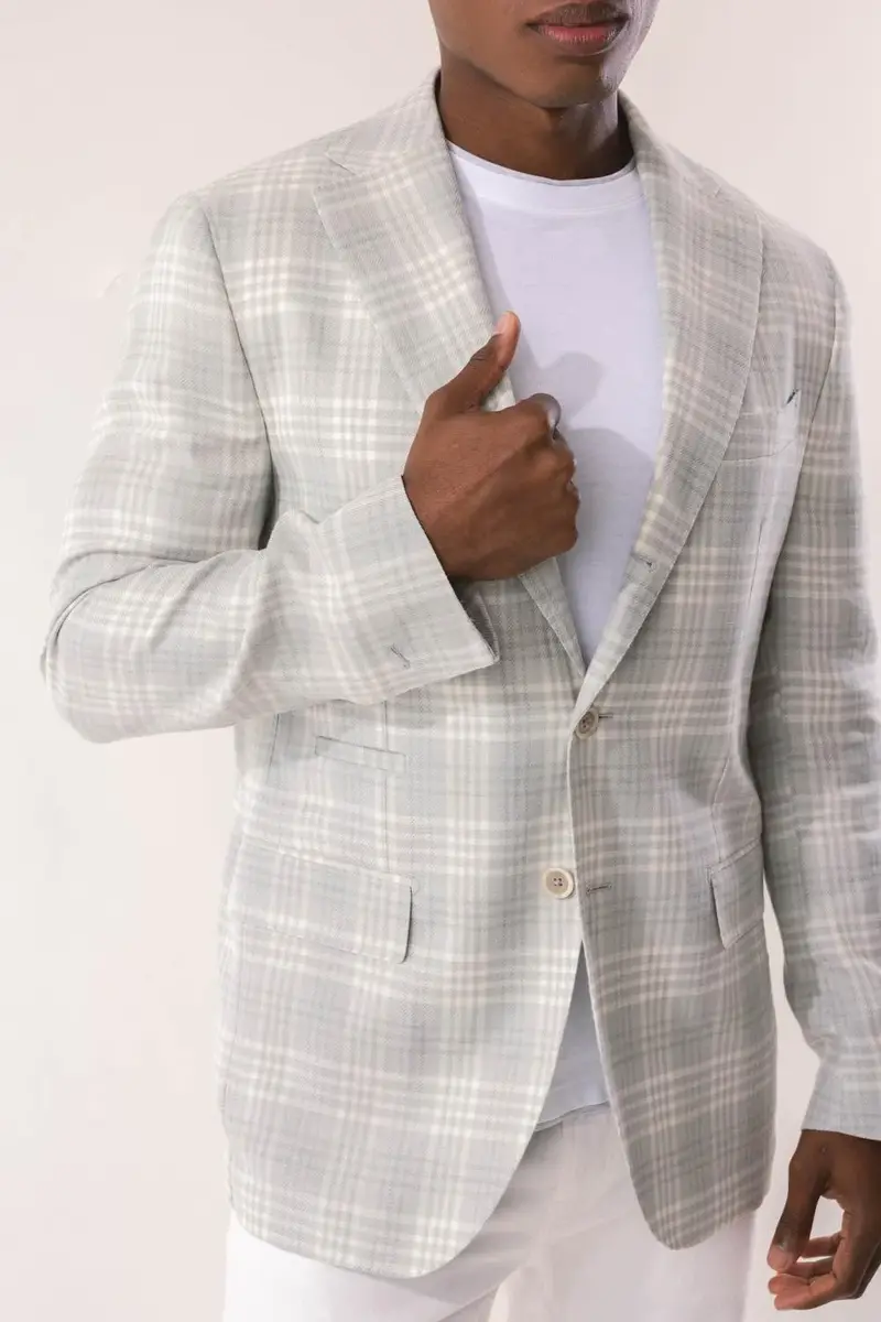 ELEVENTY Single Breasted Blazer - Military Plaid | Thumbnail 2