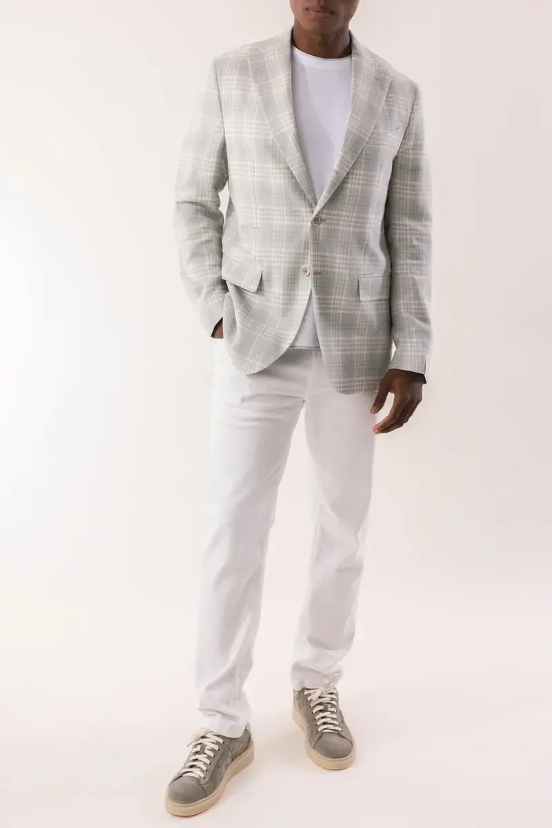ELEVENTY Single Breasted Blazer - Military Plaid | Thumbnail 3