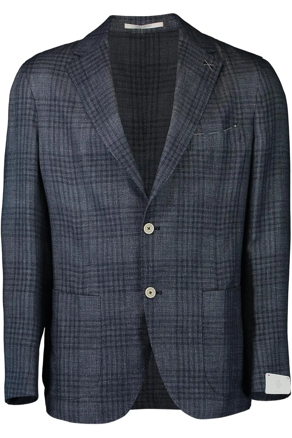 ELEVENTY Single Breasted Soft Jacket - Blue