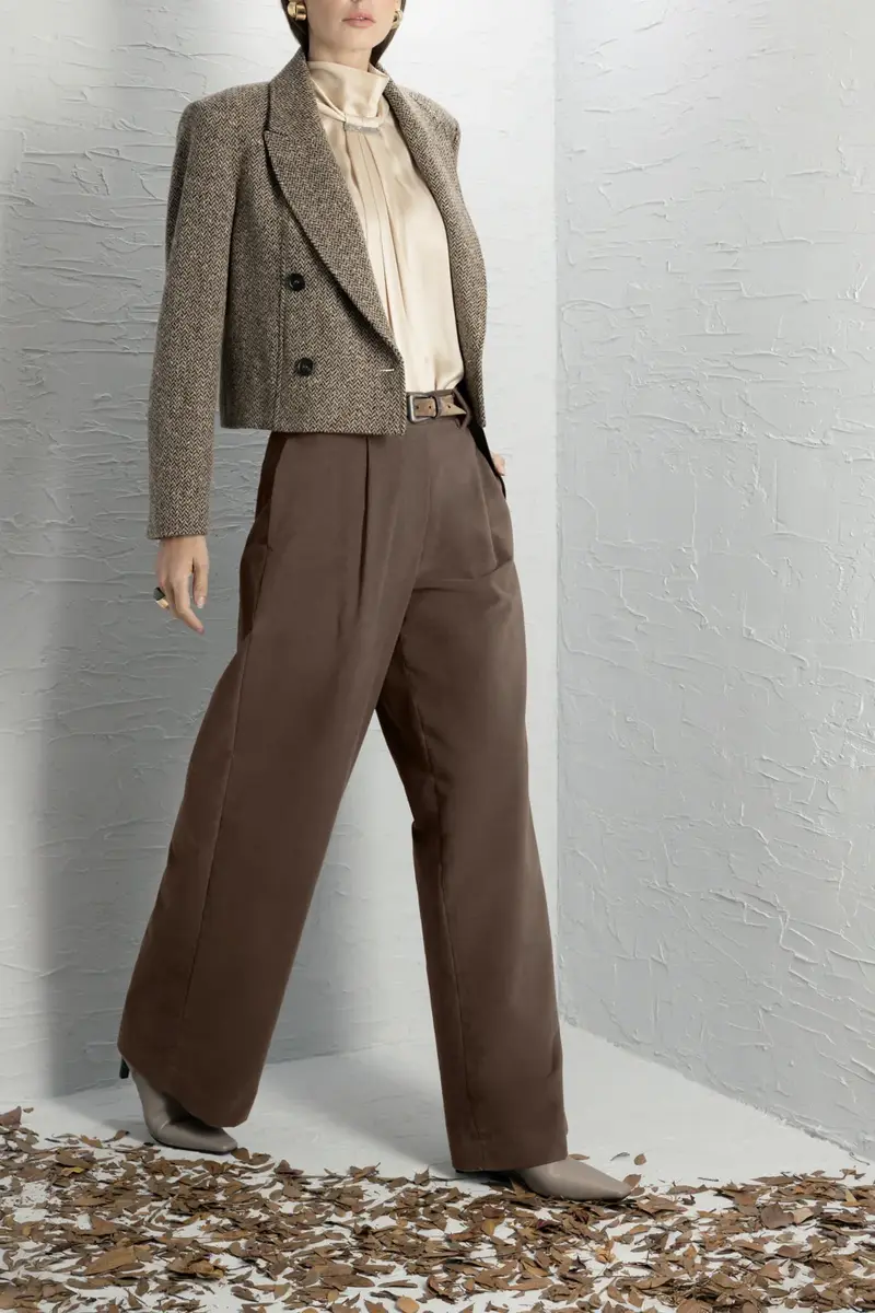 Brunello Cucinelli Sparkling Chevron Crop Blazer | Thumbnail 2 Brunello Cucinelli Sparkling Chevron Crop Blazer | Thumbnail 2