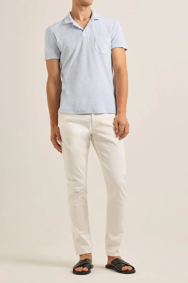 Orlebar Brown Terry Towelling Polo - Surfside Blue | Thumbnail 2