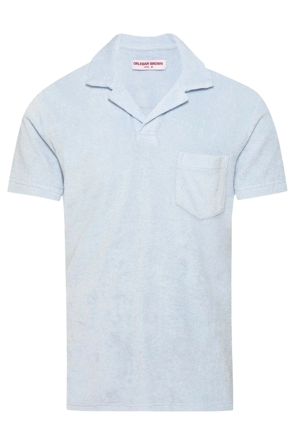 Terry Towelling Polo - Surfside Blue