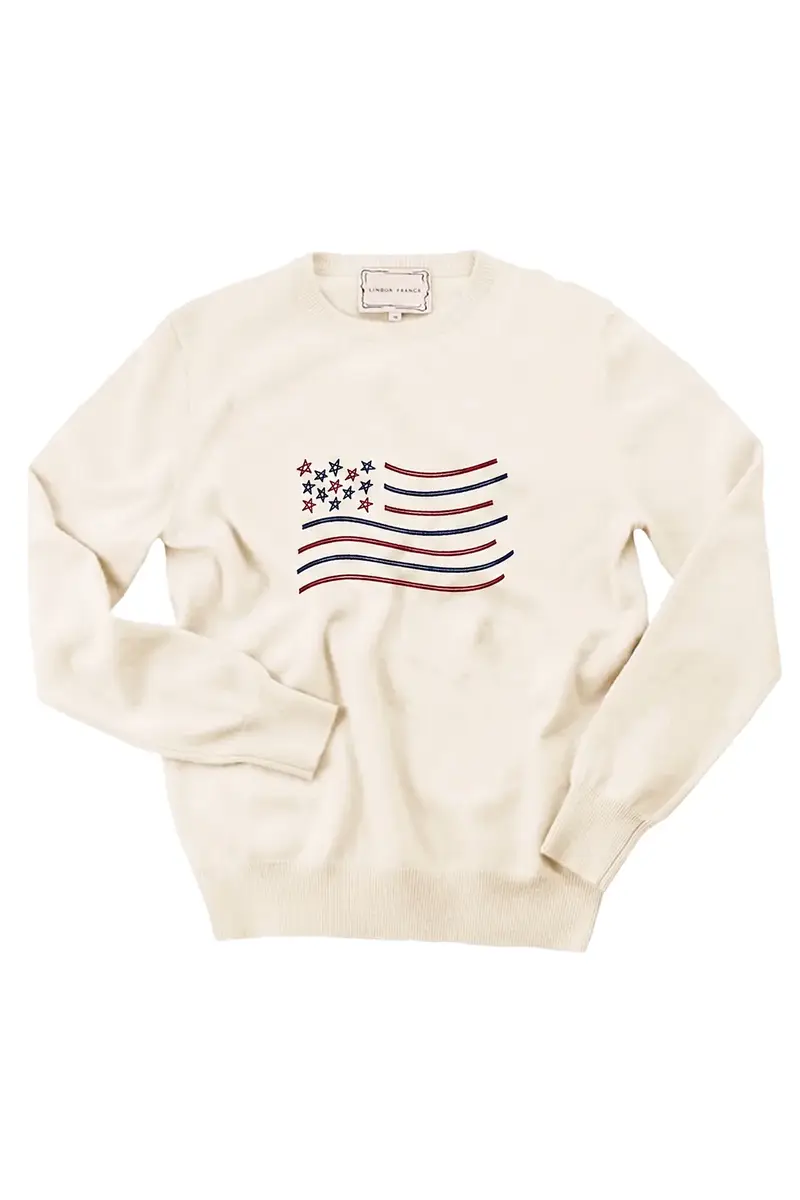 LINGUA FRANCA Unity Flag Crewneck | Image 1 LINGUA FRANCA Unity Flag Crewneck | Image 1