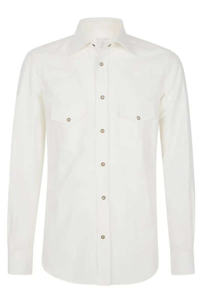 ELEVENTY Western Shirt - White | Image 1 ELEVENTY Western Shirt - White | Image 1
