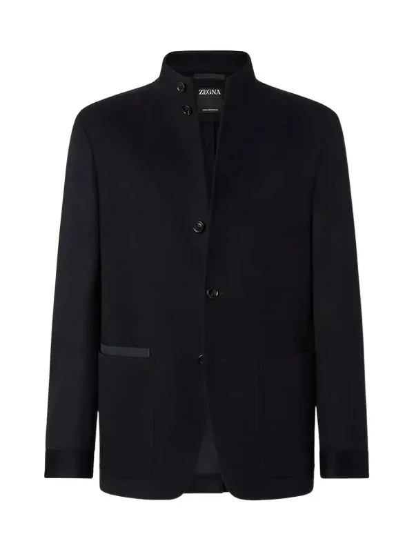 Navy Blue Oasi Cashmere Il Conte Jacket