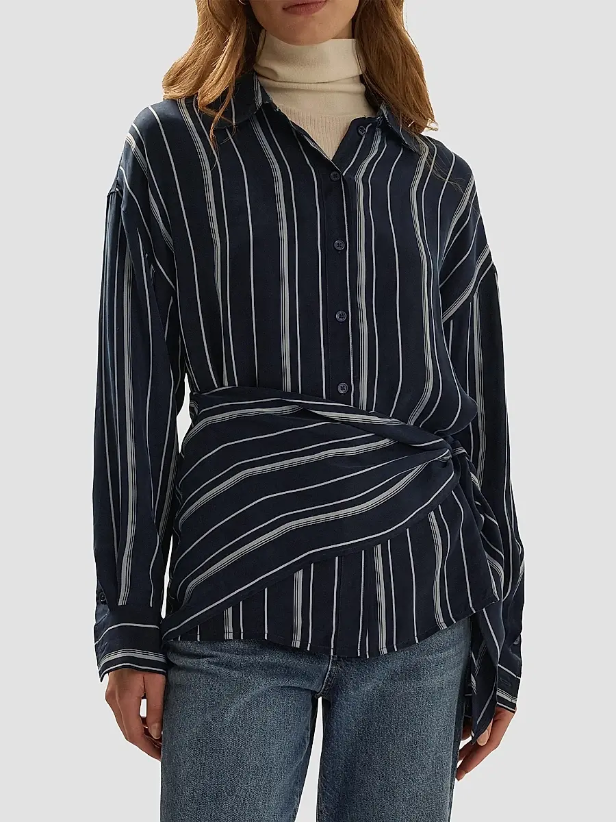 Favorite Daughter Women's The Positano Wrap Shirt | Thumbnail 4 Favorite Daughter Women's The Positano Wrap Shirt | Thumbnail 4