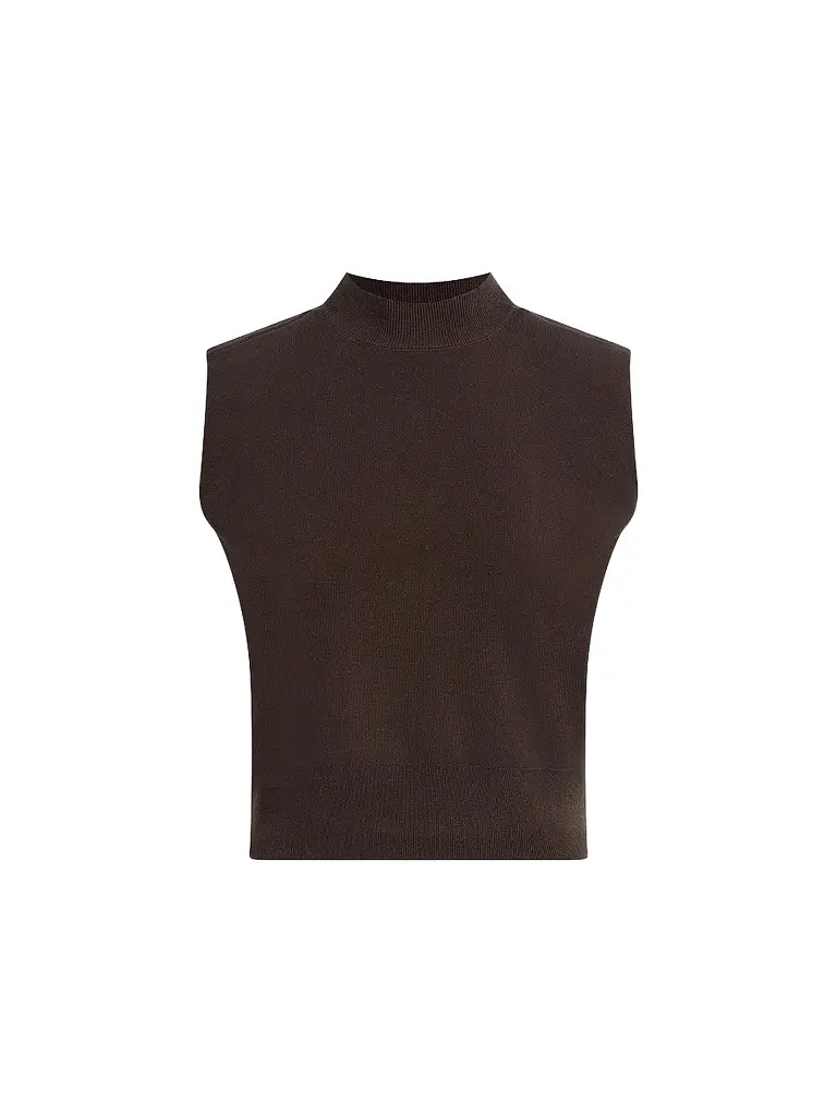 Favorite Daughter Women's The Whitney Sleeveless Top - Espresso | Image 1 Favorite Daughter Women's The Whitney Sleeveless Top - Espresso | Image 1