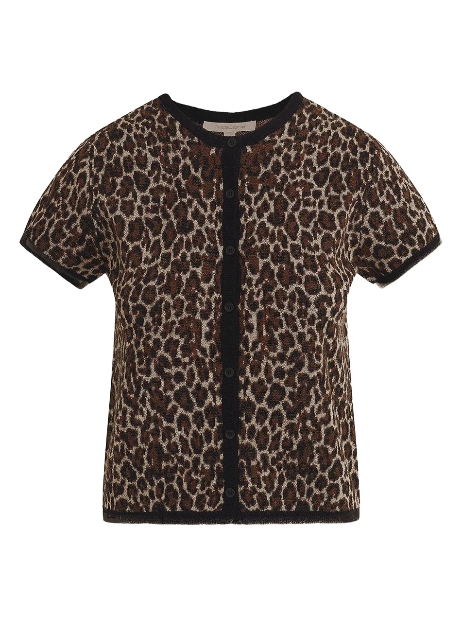 Favorite Daughter Women's The 9 To 5 Leopard-Print Cardigan