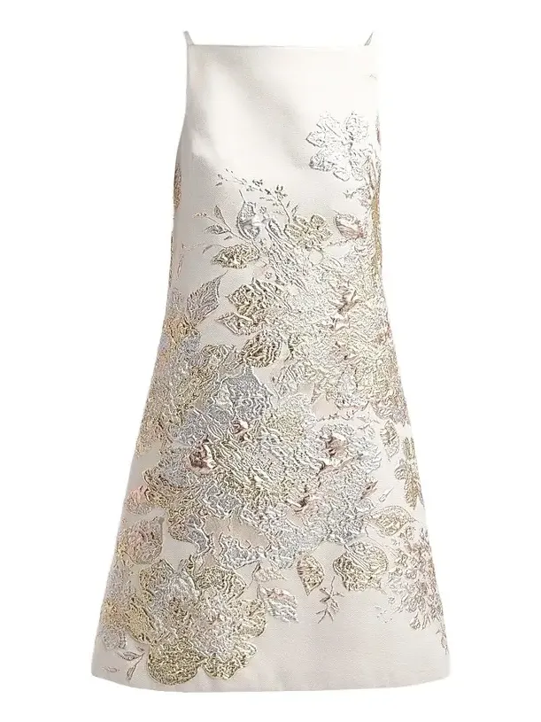 Women's Metallic Jacquard Cocktail Dress Women's Metallic Jacquard Cocktail Dress